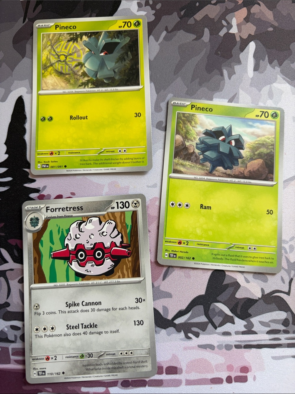Pineco & Forretress Evolution Collection Lot | 3 Pokémon Cards | ✨5/$25✨